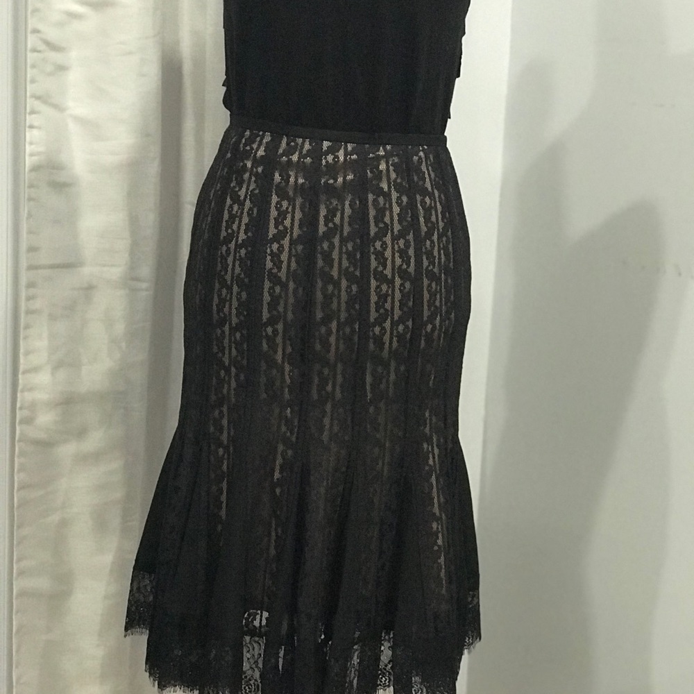 Ann Taylor Loft lace overlay skirt size 0